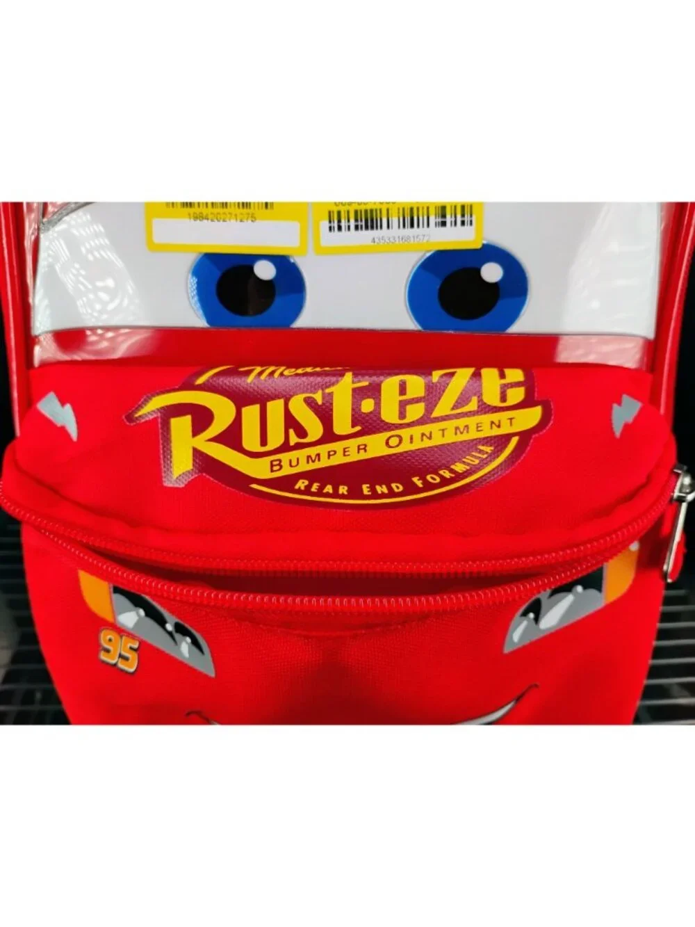 Disney Cars Lightning McQueen Rust-Eze Insulated Lunch Bag With Zipper